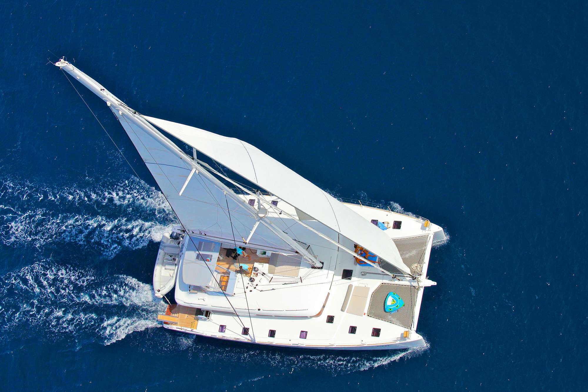 Nova, a stylish Lagoon 620 catamaran, early 2011 launch. Available from May 2011 in Greece for charters with dedicated crew.