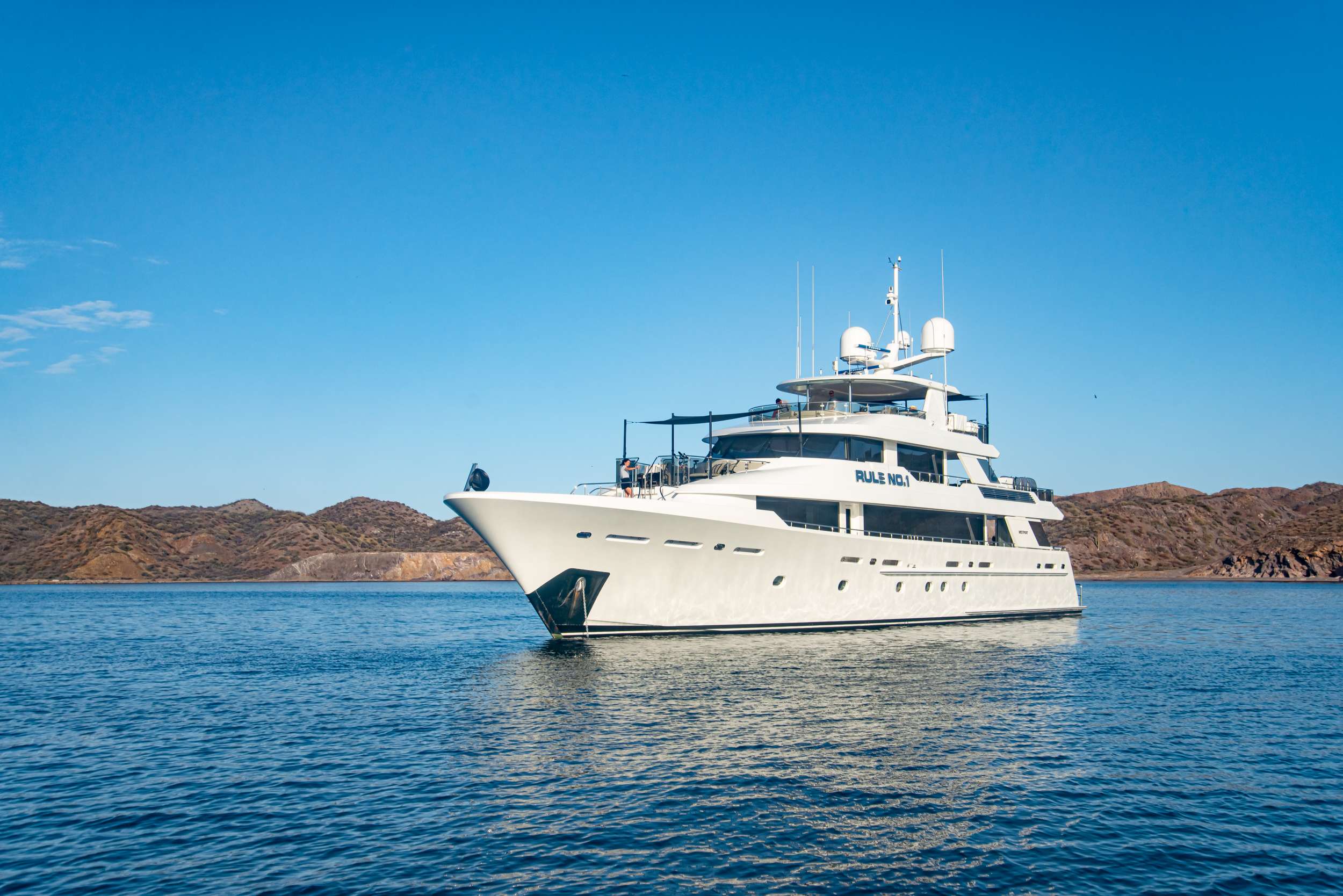 Rule No. 1 - Crewed Luxury Motor Yacht Charter 