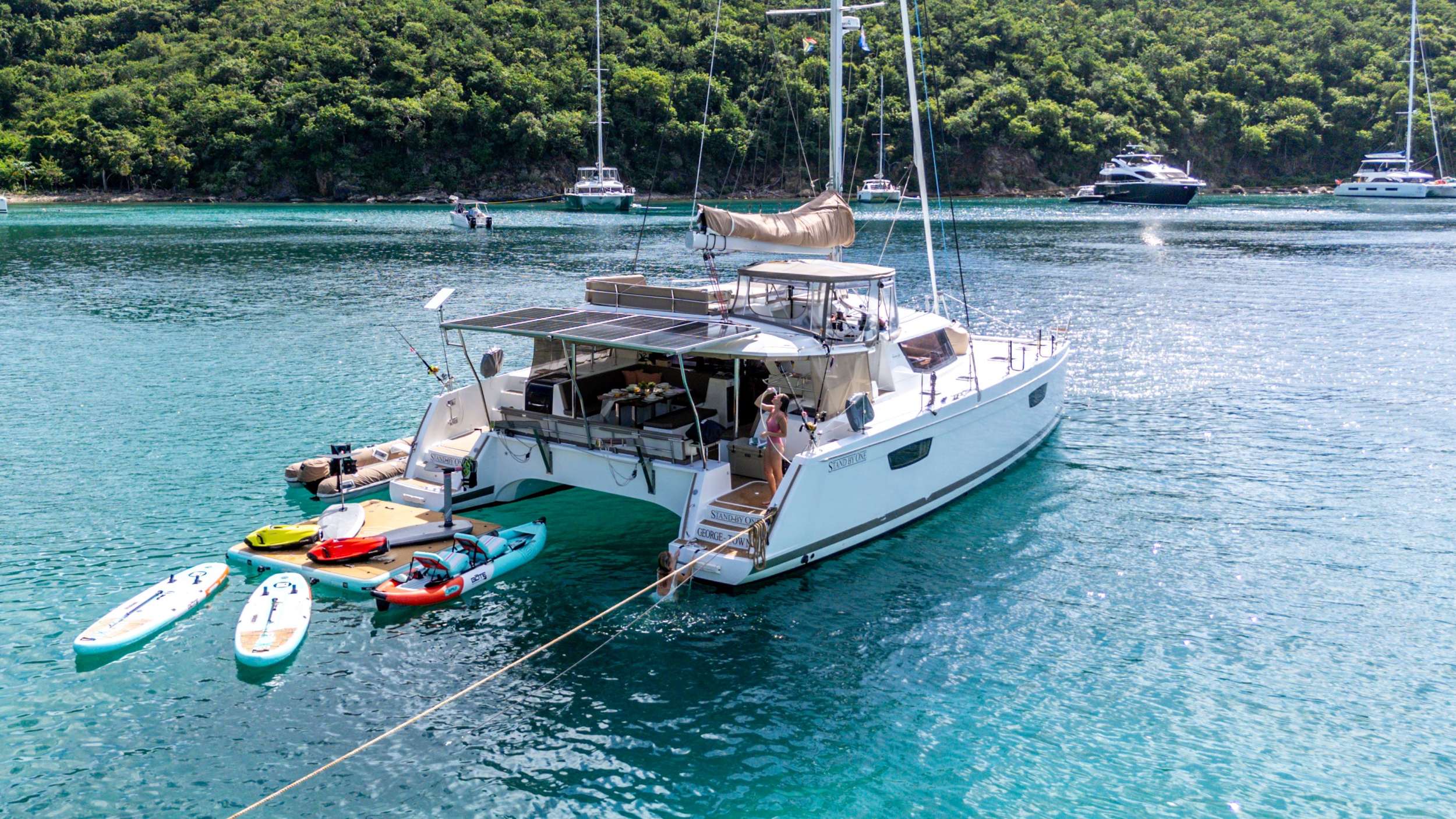 STAND BY ONE, a 2015  available for charter in ["Antigua and Barbuda", "British Virgin Islands", "Grenada", "Guadeloupe", "Martinique", "Spanish Virgin Islands", "St. Lucia", "St. Martin", "St. Vincent and the Grenadines", "St. Barts"].