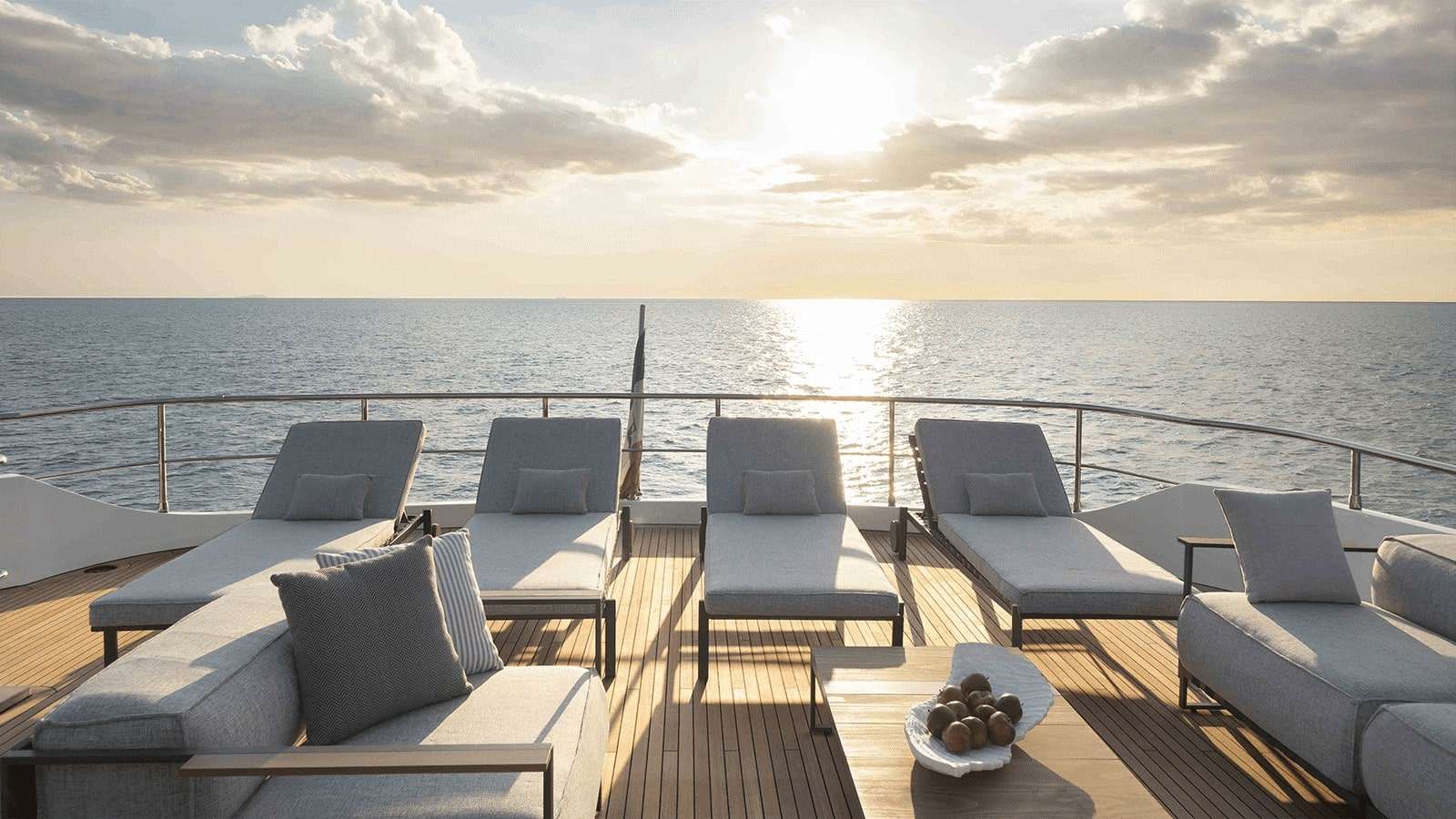 Upper Deck Aft Sun Loungers