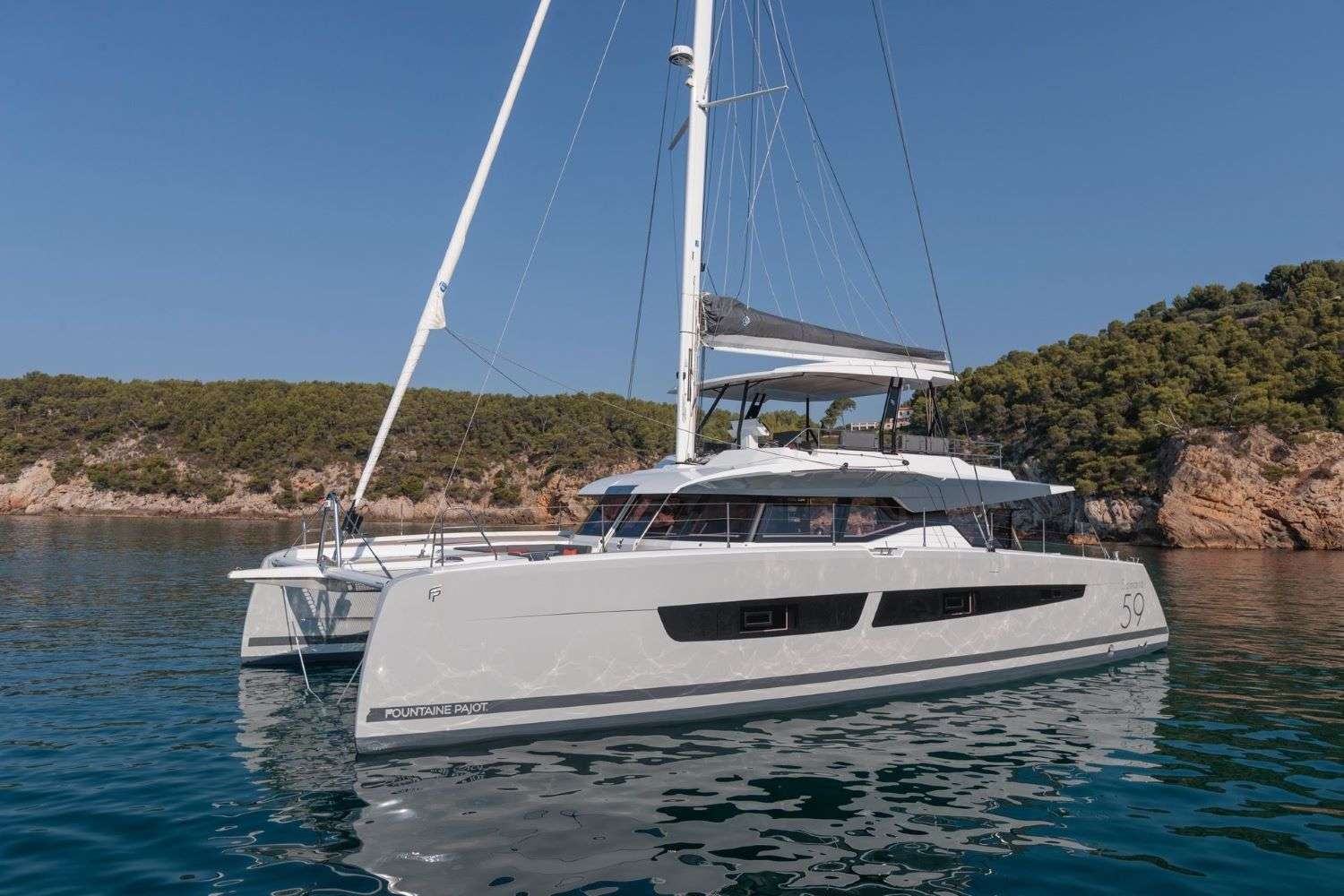 THE INCREDIBLY BEAUTIFUL 'NIKA ONE' IS A BRAND NEW FOUNTAINE PAJOT SAMANA 59 CATAMARAN DELIVERED TO CROATIA STRAIGHT FROM THE FACTORY IN Q1 2025  ◆◆🔷◆◆  SHE IS EXPECTED TO ASTOUND LUCKY GUESTS WITH HER GORGEOUS MODERN OPEN-PLAN DESIGN AND STATE-OF-THE-ART MATERIALS AND FITTINGS THROUGHOUT HER MAIDEN CHARTER SEASON SCHEDULED FOR SUMMER 2025  ◆◆🔷◆◆  THE SLEEK AND AERODYNAMIC DESIGN OF THIS OCEAN GOING YACHT HAS ALREADY RECEIVED RAPTUROUS APPLAUSE AND REVIEWS SINCE HER INTRODUCTION AT THE INDUSTRY BOAT SHOWS  ◆◆🔷◆◆  THE MODEL BENEFITS FROM BREATHTAKING KEY FEATURES SUCH AS THE ASTONISHINGLY SPACIOUS LARGEST-IN-CLASS FLYBRIDGE WITH RAISED COCKPIT, A ROOMY AND DECADENT FOREDECK WITH MODULAR SUN STATIONS, AND A SUMPTUOUS VIP MASTER CABIN WHICH EXTENDS TWO THIRDS OF THE ENTIRE STARBOARD HULL  ◆◆🔷◆◆  THE DISCERNING OWNER OF THIS INCREDIBLE YACHT HAS PERSONALLY AND PAINSTAKINGLY SELECTED A BEAUTIFUL ARRAY OF FABRICS AND FITTINGS FROM THE FACTORY TO GIVE 'NIKA ONE' A TRULY UNIQUE AND RELAXING AURA OF LUXURY AND SERENITY  ◆◆🔷◆◆  BUT THERE IS MORE, THIS OWNER ALSO ADDED OPTIONAL EXTRAS BEYOND THE CORE FACTORY MODEL, WITH UNIQUE  ADDED FEATURES WHICH MAKE THIS YACHT A STAND OUT CHOICE FOR CHARTER: INCLUDING AMONG OTHERS INCREASED 40KW BATTERIES FOR PERMANENT SILENT MODE A/C, PURIFIED WATER FOUNTAINS THROUGHOUT, BLUE UNDERWATER LIGHTS AND AN ICE MAKER  ◆◆🔷◆◆  COME STEP ABOARD AND ALLOW YOURSELF TO BE STRUCK BY THE SUPERIOR LEVEL OF FINISH AND THE SATISFYINGLY WARM AND SPACIOUS AMBIENCE OF THE GUEST AREAS - A TESTAMENT TO FOUNTAINE PAJOT'S LOVE OF BEAUTIFUL AND FINELY CRAFTED THINGS.