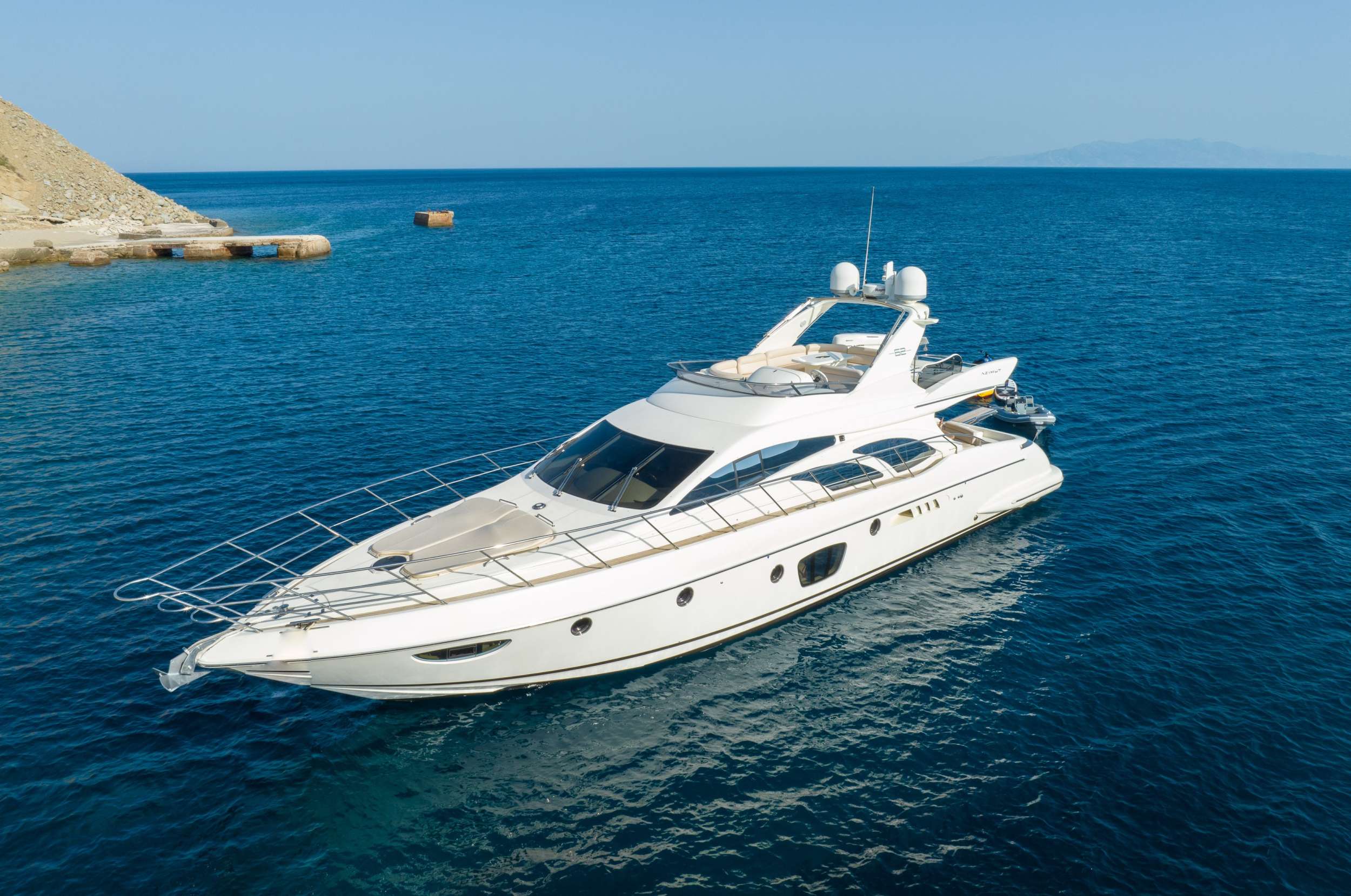 Meet Grace, a beloved model built by Azimut Yachts. With sleek exterior lines, a spacious interior, and attention to detail, she ensures an exceptional charter experience for those who appreciate the finest things in life.